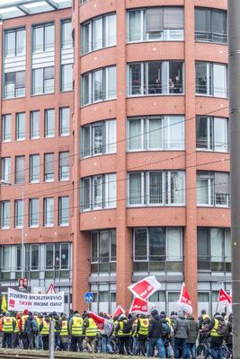 Warnstreik Kita Leipzig-stock-foto