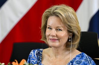 Queen Mathilde In  Costa Rica With Unicef-stock-foto