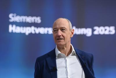 Siemens Hauptversammlung 2025-stock-foto