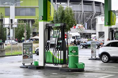 BP Tankstelle, Schweiz, 15.10.2023 *** BP gas station, Switzerland, 15 10 2023 PUBLICATIONxNOTxINxSUI-stock-foto