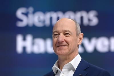 Siemens Hauptversammlung 2025-stock-foto
