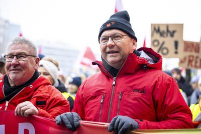 Verdi Warnstreik-stock-foto