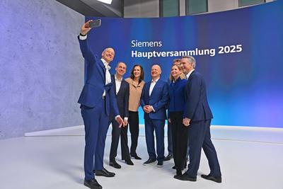 Siemens Hauptversammlung 2025-stock-foto