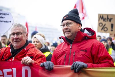 Verdi Warnstreik-stock-foto