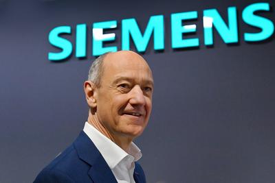 Siemens Hauptversammlung 2025-stock-foto