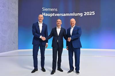 Siemens Hauptversammlung 2025-stock-foto
