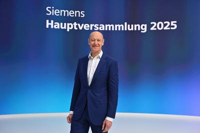 Siemens Hauptversammlung 2025-stock-foto
