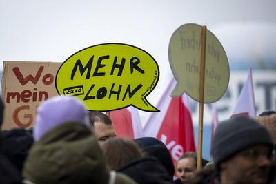 Verdi Warnstreik Berlin-stock-foto