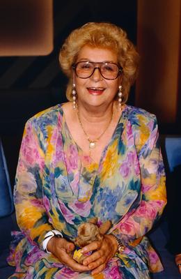 Trude Unruh Trude Unruh, deutsche Politikerin, Mitbegr?nderin des Senioren-Schutz-Bundes: Graue Panther, Bundesvorsitzen-stock-foto
