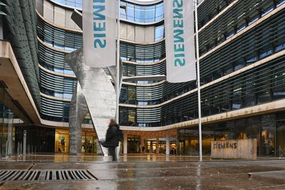Siemens Hauptversammlung 2025-stock-foto