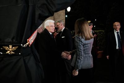 Rome, Anniversary of the signing of the Lateran Pacts. Sergio Mattarella President of the Italian Republic.-stock-foto