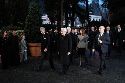 Rome, Anniversary of the signing of the Lateran Pacts. Sergio Mattarella President of the Italian Republic.-stock-foto