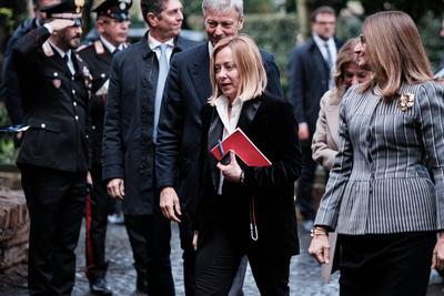 Rome, Anniversary of the signing of the Lateran Pacts. Giorgia Meloni Prime Minister of Italy.-stock-foto