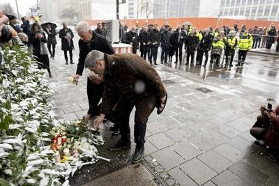 Commemorating suspescted terror attack-stock-foto