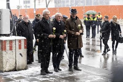 Commemorating suspescted terror attack-stock-foto
