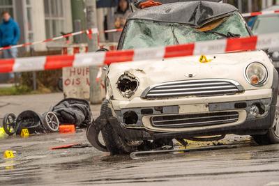 Terroranschlag in M?nchen, Auto f?hrt in Menschenmenge, Tatort, M?nchen, 13. Februar 2025-stock-foto