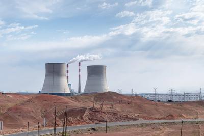 thermal power station thermal power plant in xinjiang, China Copyright: xZoonar.com/zhangxzhiweix 13643885-stock-foto