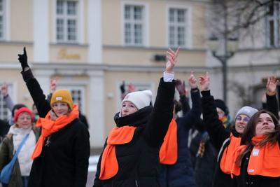 One Billion Rising in Potsdam-stock-foto