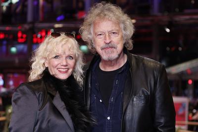 Wolfgang Niedecken mit Ehefrau Tina Golemiewski-stock-foto