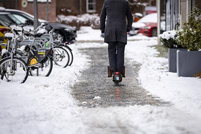 Schnee in Berlin-stock-foto