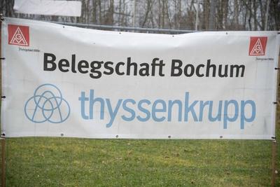Lars Klingbeil bei ThyssenKrupp Steel-stock-foto