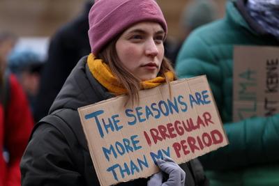 Fridays for Future Demo in Potsdam-stock-foto