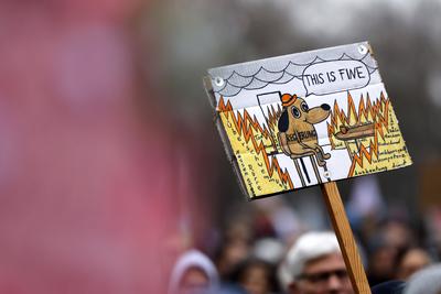Klimastreik von Fridays for Future-stock-foto