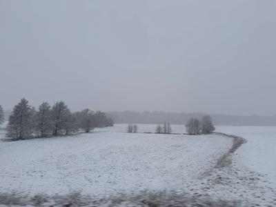 Oberlausitz - Erneuter Wintereinbruch in der Oberlausitz-stock-foto