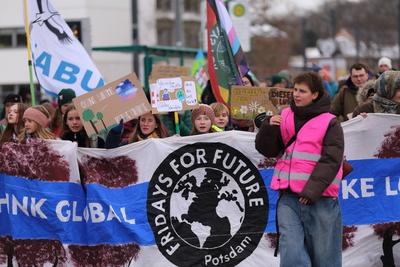Fridays for Future Demo in Potsdam-stock-foto