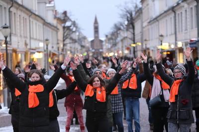 One Billion Rising in Potsdam-stock-foto
