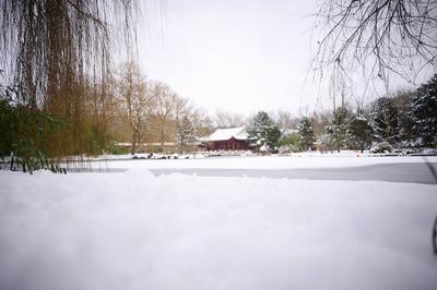 Berlin, Schneewetter-stock-foto