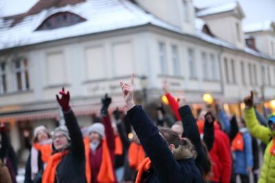 One Billion Rising in Potsdam-stock-foto