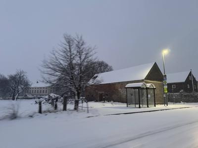 Oberlausitz - Erneuter Wintereinbruch in der Oberlausitz-stock-foto