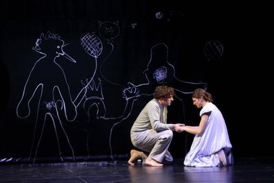 Theater an der Parkaue Berlin Sasja und das Reich jenseits des Meeres-stock-foto