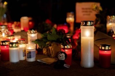 Commemorating suspescted terror attack-stock-foto