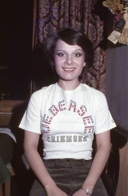 Die deutsche S?ngerin Marianne Rosenberg zu Besuch in der Pension Sonnenhof in ?bersee am Chiemsee, Deutschland 1970er-stock-foto