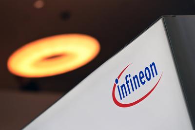 Logo,Firmenemblem,Schriftzug. Jahrespressekonferenz INFINEON Technologies AG am 15.11.2023 in Neubiberg. *** Logo,Compan-stock-foto