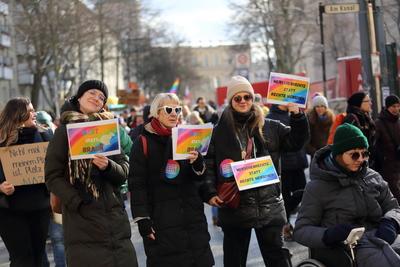 Winter-CSD in Potsdam-stock-photo