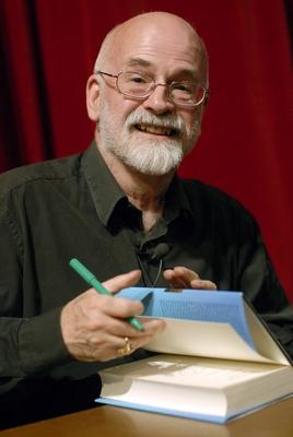 14/ Portrait:Terry Pratchett im Haus der Berliner Festspiel in Berlin, Britischer Autor, Schriftsteller, Scheibenwelt, P-stock-foto