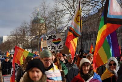 Winter-CSD in Potsdam-stock-photo