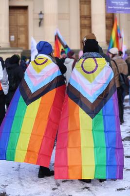 Winter-CSD in Potsdam-stock-photo