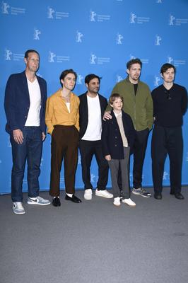 Jonas Katzenstein, Jack Farthing, Maximilian Leo, Dylan Torrell, Jan-Ole Gerster, Sam Riley-stock-foto