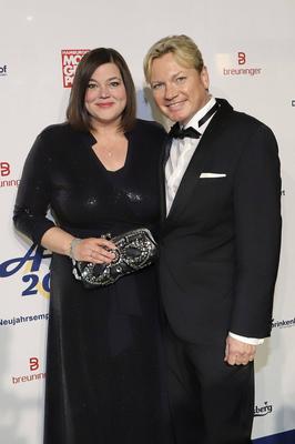 Katharina Fegebank mit Partner Mathias Wolff-stock-foto