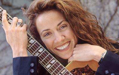 Sheryl Crow, amerikanische Rocksaengerin, Portraet, 1994 DEU, Deutschland, Muenchen, 04.02.1994, Sheryl Crow, geb. 1962-stock-photo