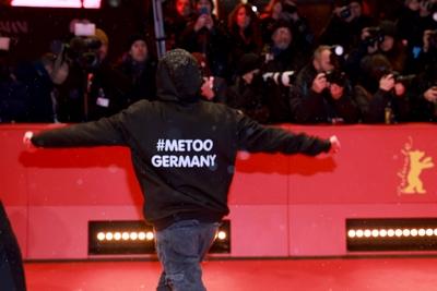 Entertainment Bilder des Tages 13.02.2025, Demonstranten, bei der Er?ffnung der 75. Berlinale, Internationale Filmfestsp-stock-photo