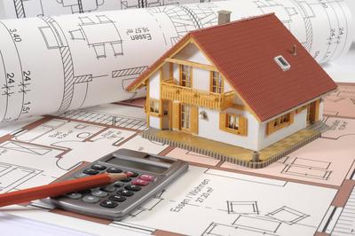 Planung von einem Hausbau-stock-photo