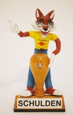 Schw?bisch Hall GER 20150207 Werbefigur von der Bausparkasse Schw?bisch Hall-stock-foto