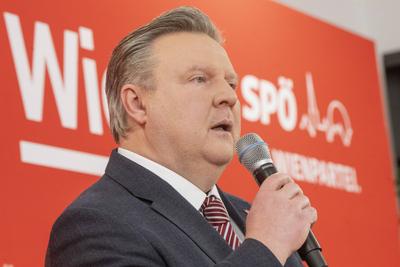 20250217 Vorstellung der Kandidaten der SPOE fuer die Wiener Gemeinderatswahlen-stock-photo