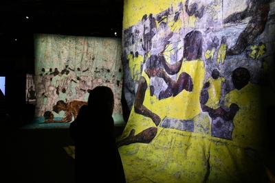 Afrika Ausstellung-stock-foto