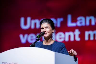 Sahra Wagenknecht in Bielefeld-stock-foto